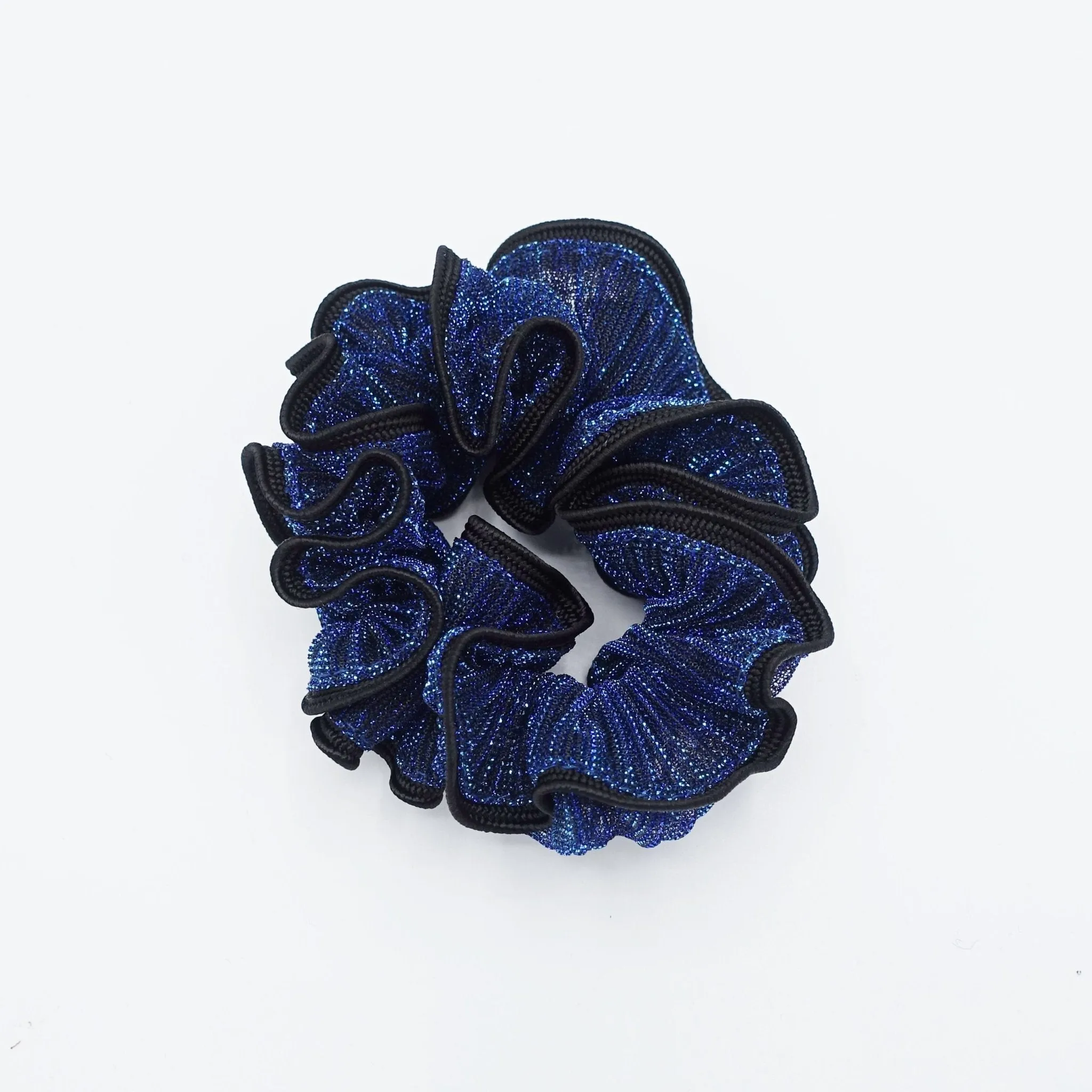 glittering scrunchies pleated women scrunchies hair elastic scrunchy for women