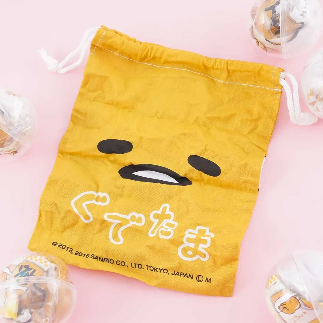 Gudetama Mini Drawstring Pouch Gachapon