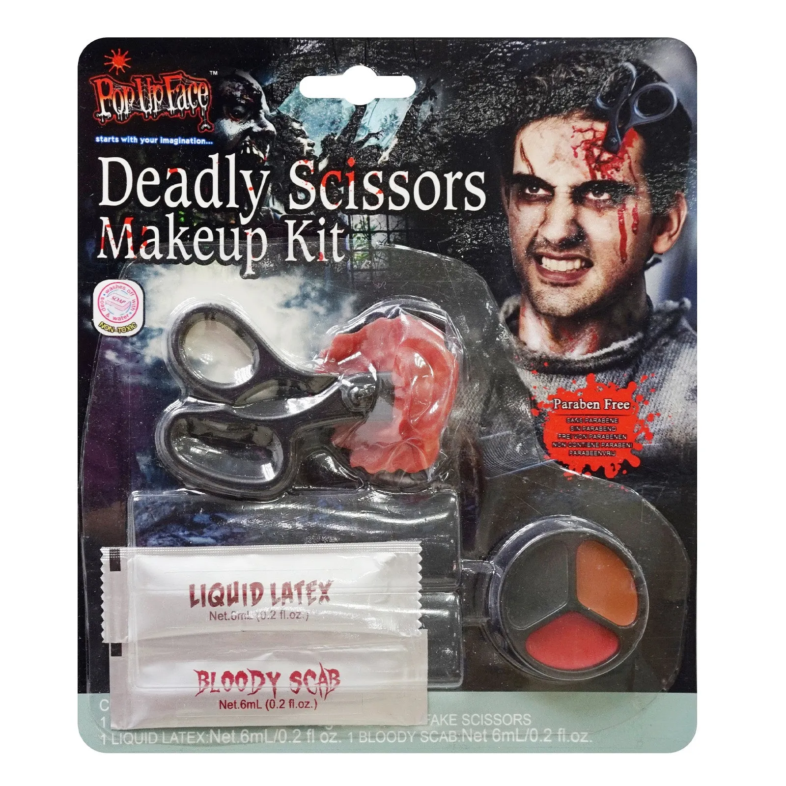 Halloween Deadly Scissors Makeup Kit