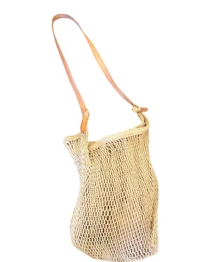 Handwoven cactus shopping Bag. Size M