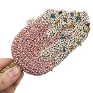 Ice-Cream Rhinestone Mini Clutch