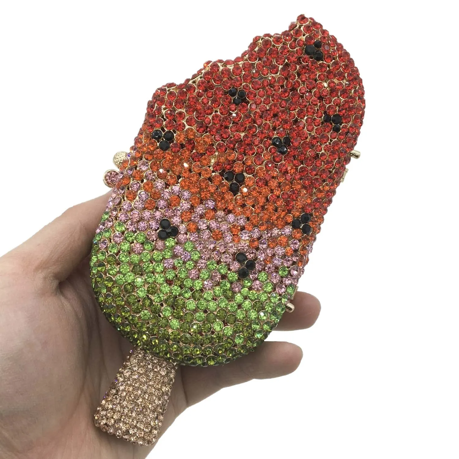 Ice-Cream Rhinestone Mini Clutch