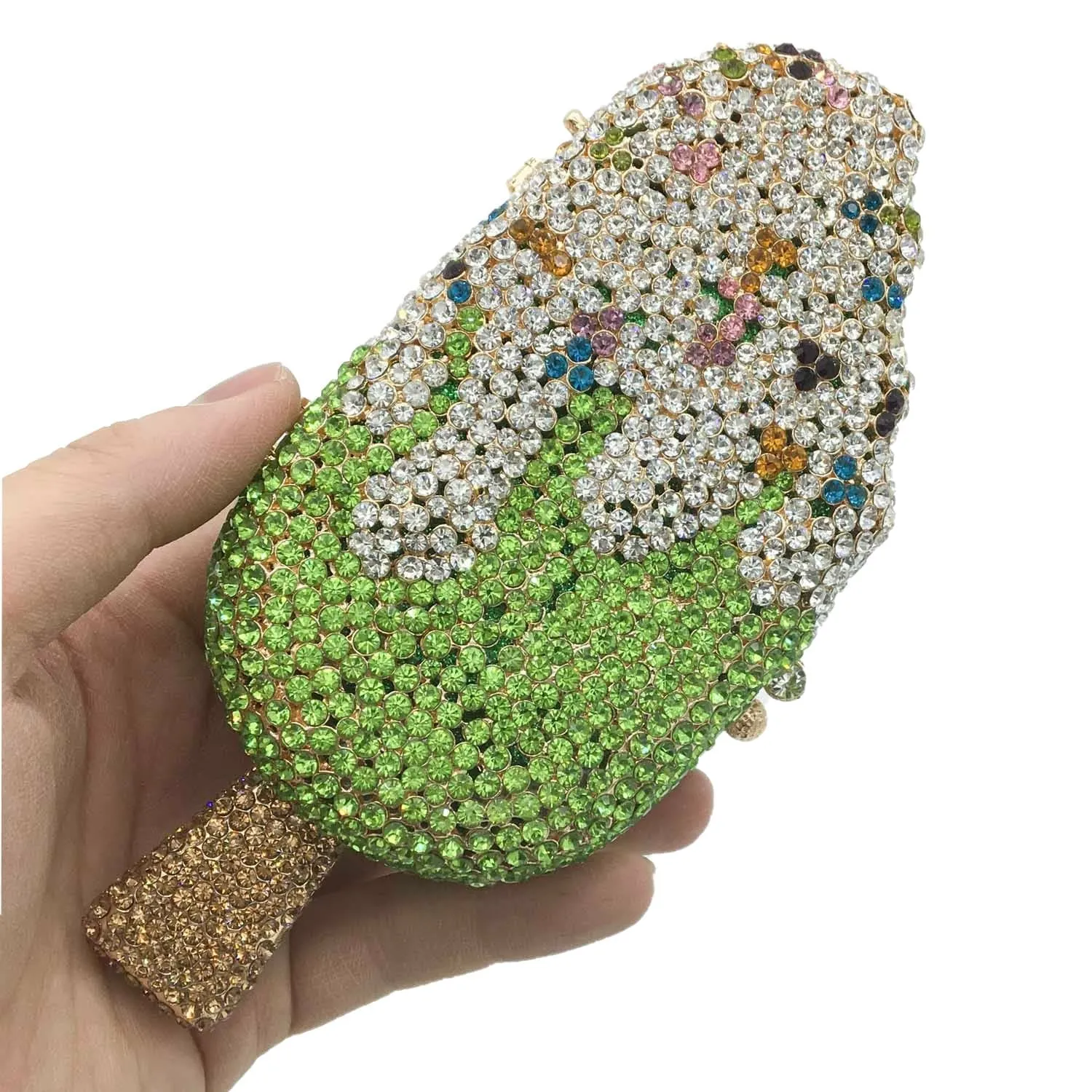 Ice-Cream Rhinestone Mini Clutch