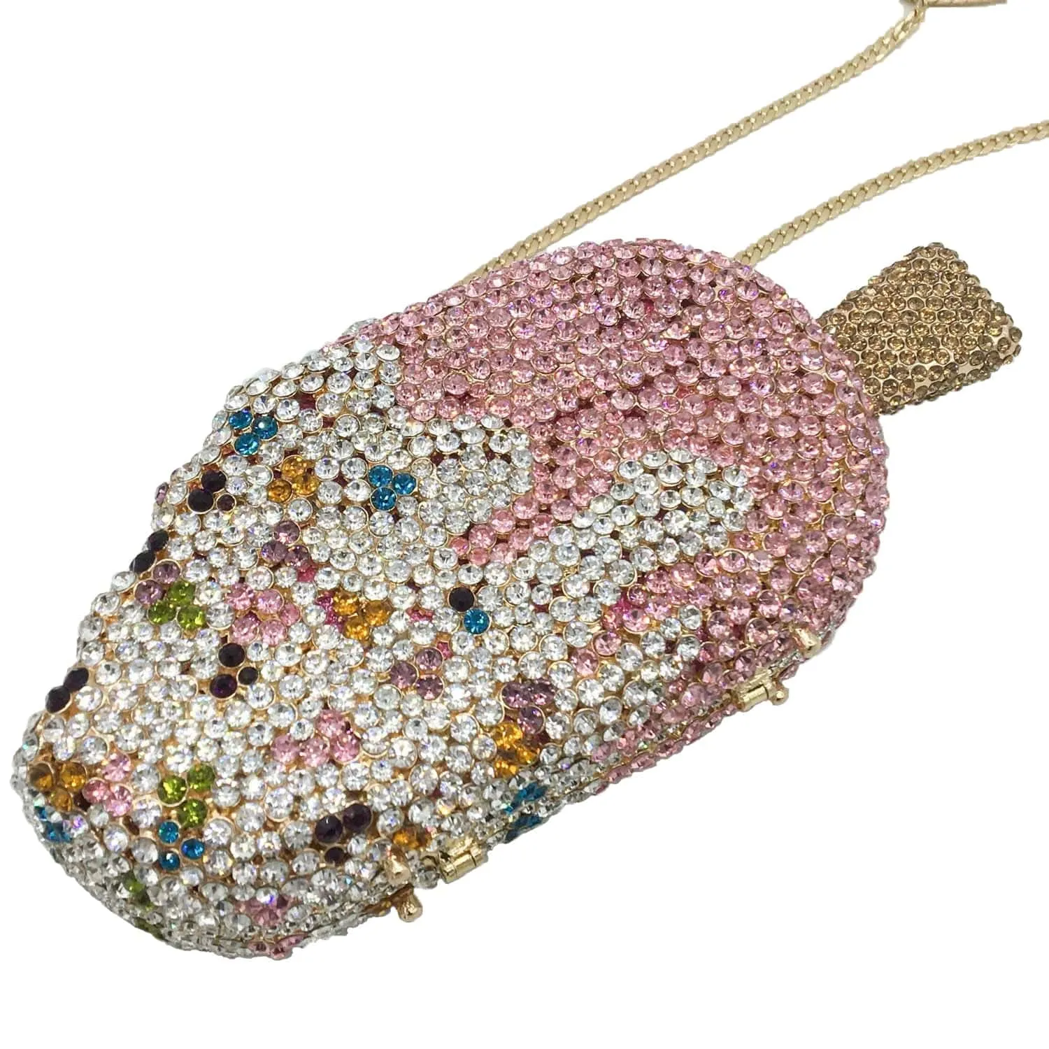 Ice-Cream Rhinestone Mini Clutch