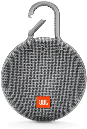 JBL Clip 3 Stone Gray Portable Bluetooth Speaker - JBLCLIP3GRY