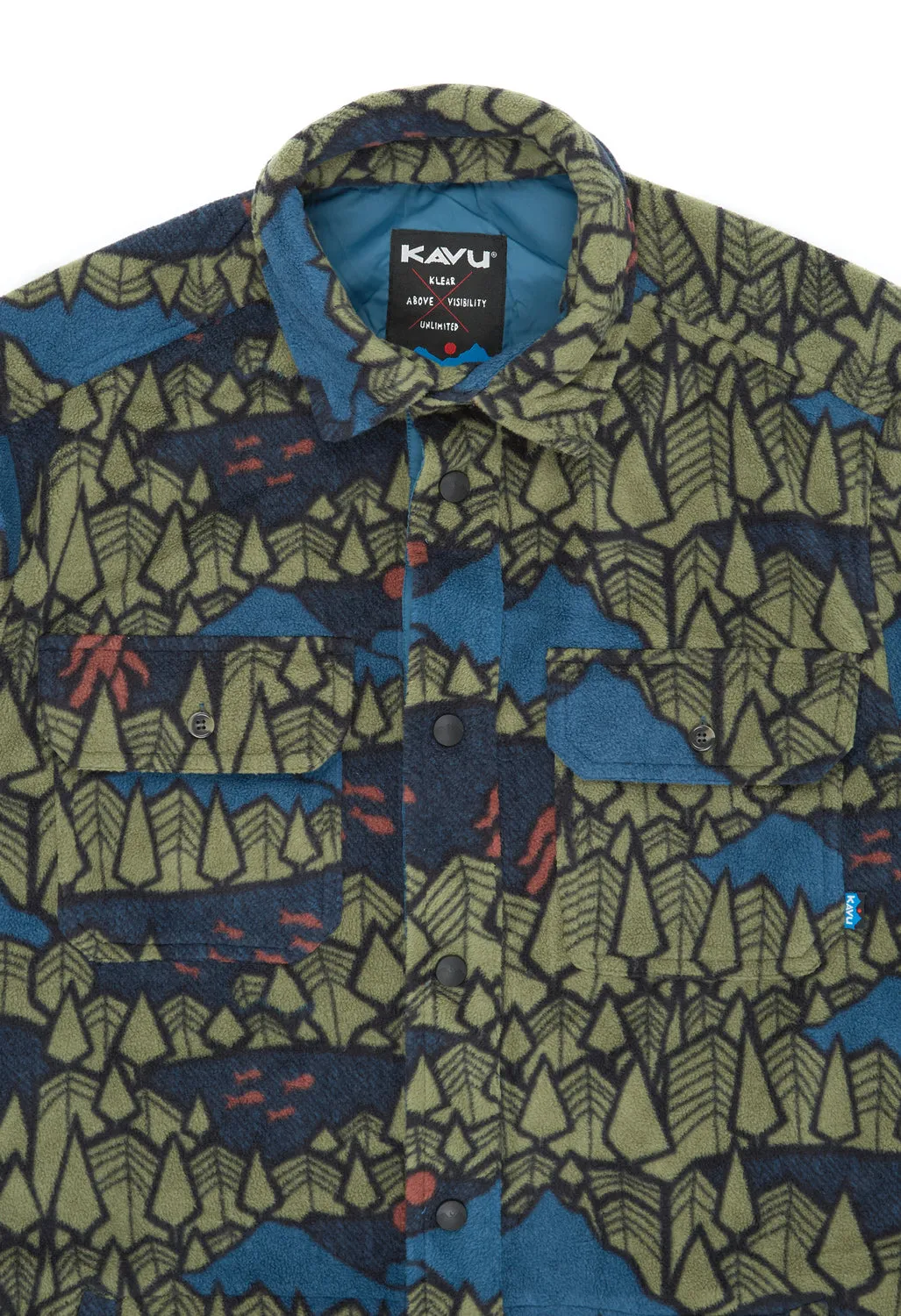 KAVU Men's Oh Chute Fleece Shirt - Sasquatch Twilight