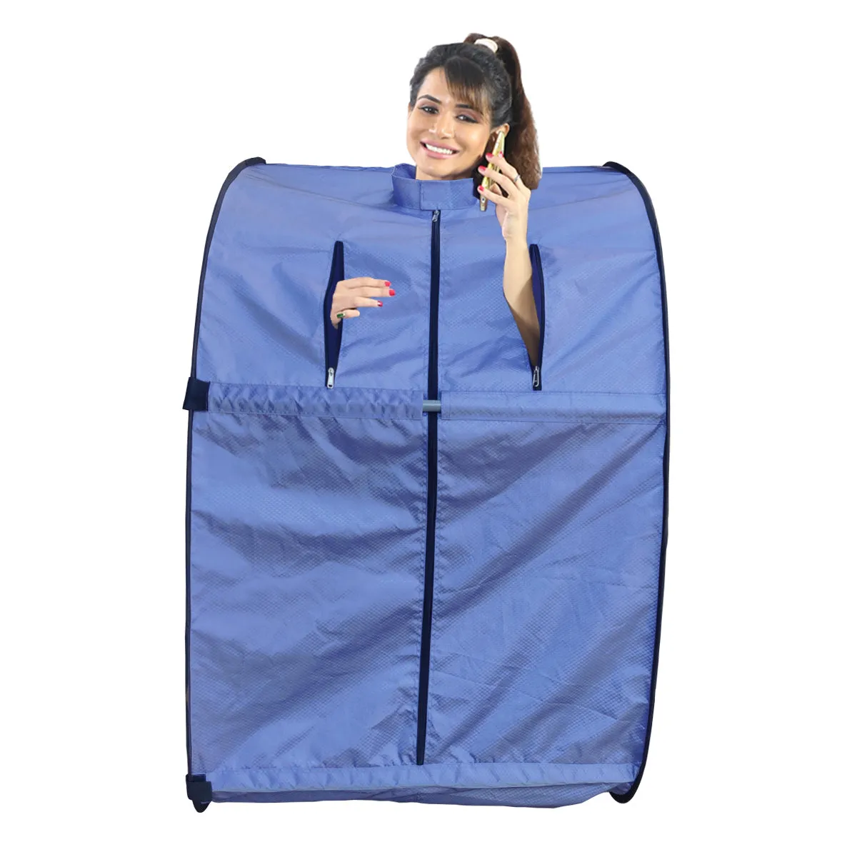 Kawachi Portable Steam Cabin for Steam Sauna Therapy for Slimming and Beauty. (Steam Generator not provided) - i51-Light Violet