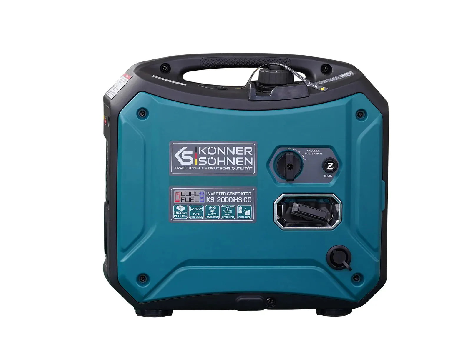 Konner Sohnen KS 2000iHS CO 1800W/2000W Generator LPG/Gasoline Inverter with CO Sensor Pure Sine Wave New