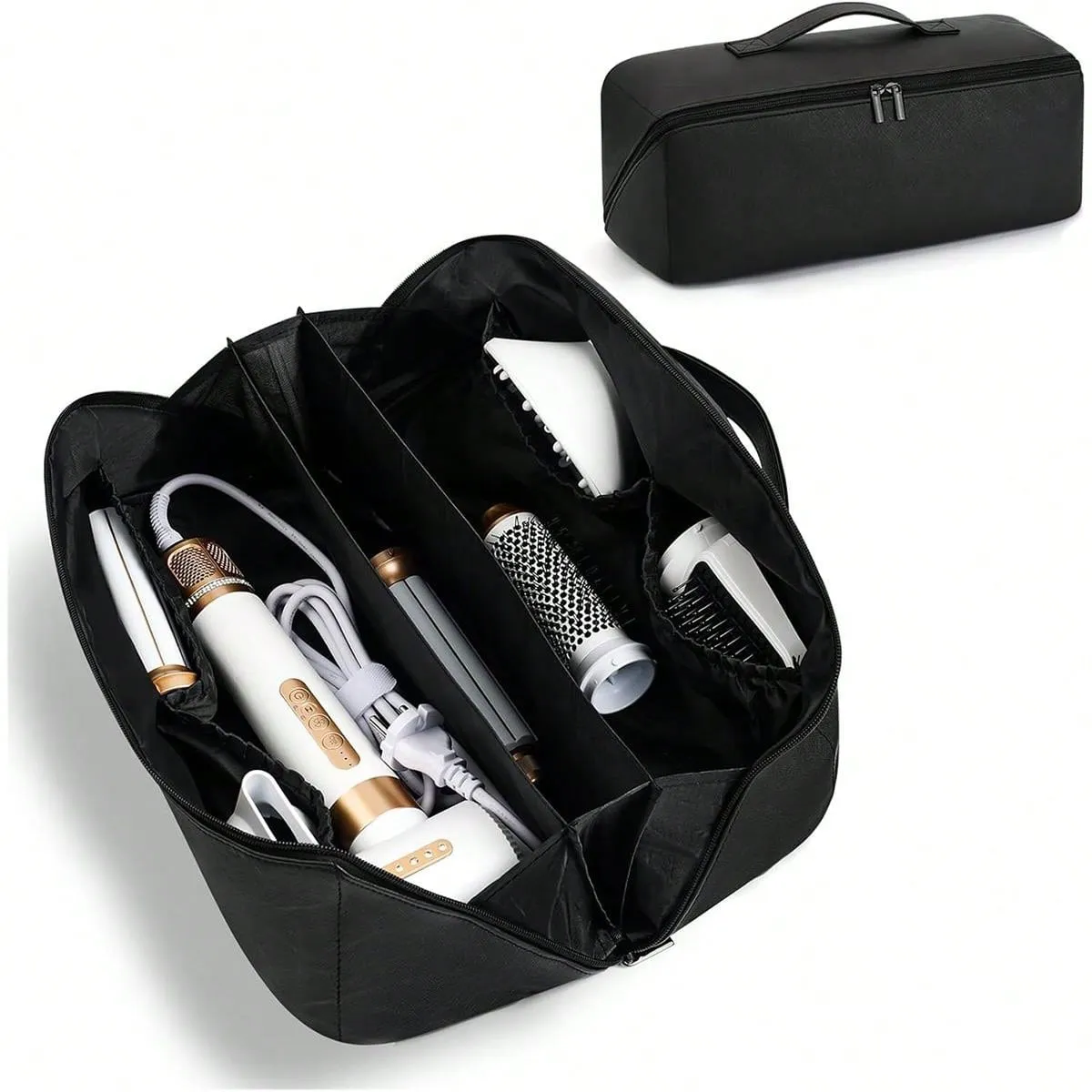 Leather Hair Tools Travel Bag, Airwrap Travel Case