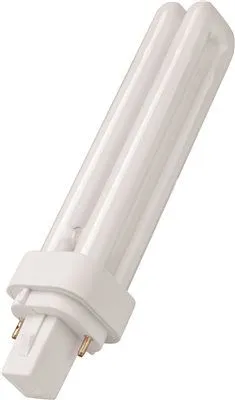 Monument Dual Tube Compact Fluorescent Lamp 18 Watts 3500K 82 Cri G24D-2 Base Energy Saving