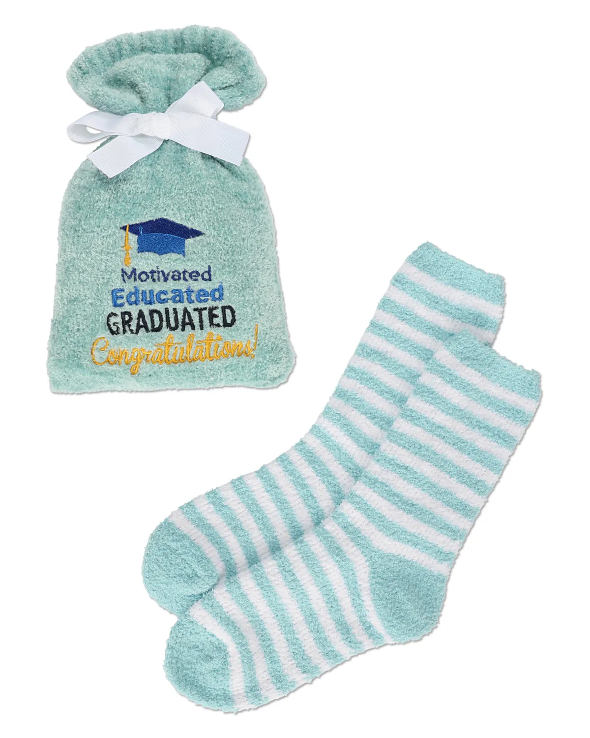 Motivated Educated Graduated Cozy Socks & Gift Set