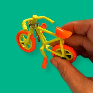 Neon 80s mini bicycle charm