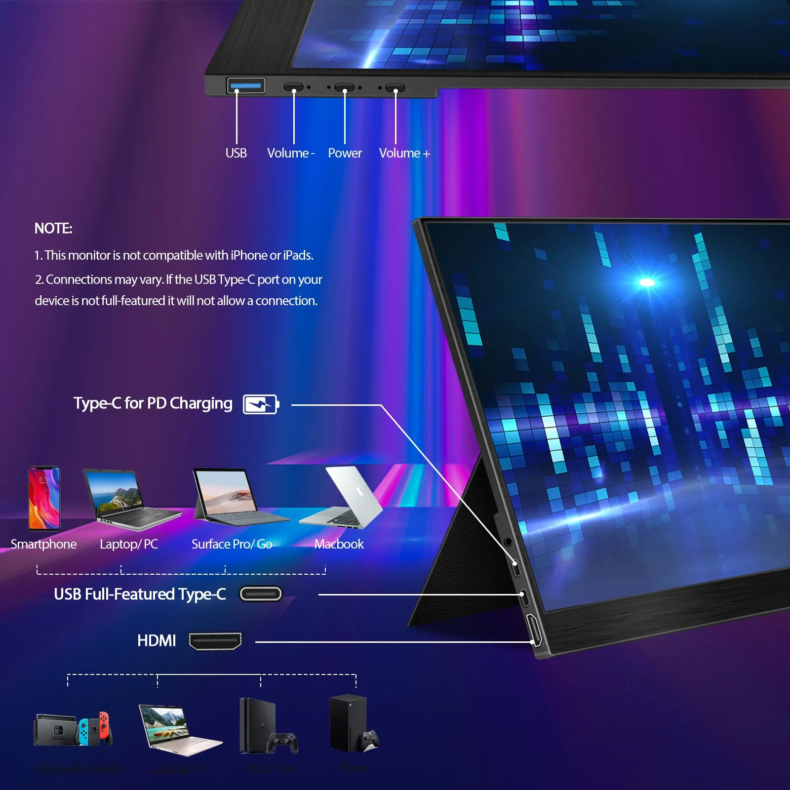 NexiGo NG17FGQ 17.3 Inch 300Hz Portable Monitor