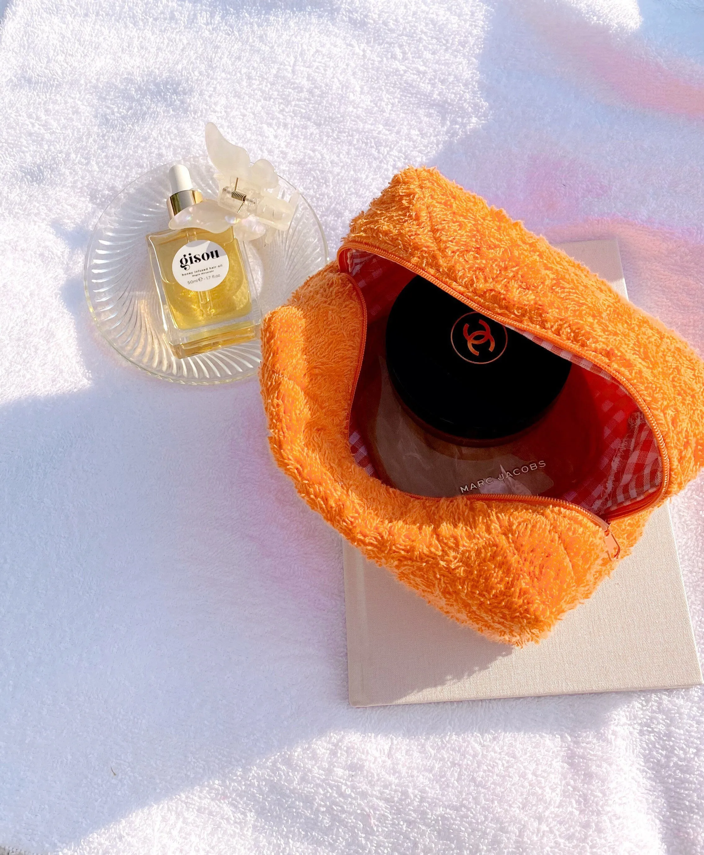 ORANGE TEDDY MAKE-UP BAG