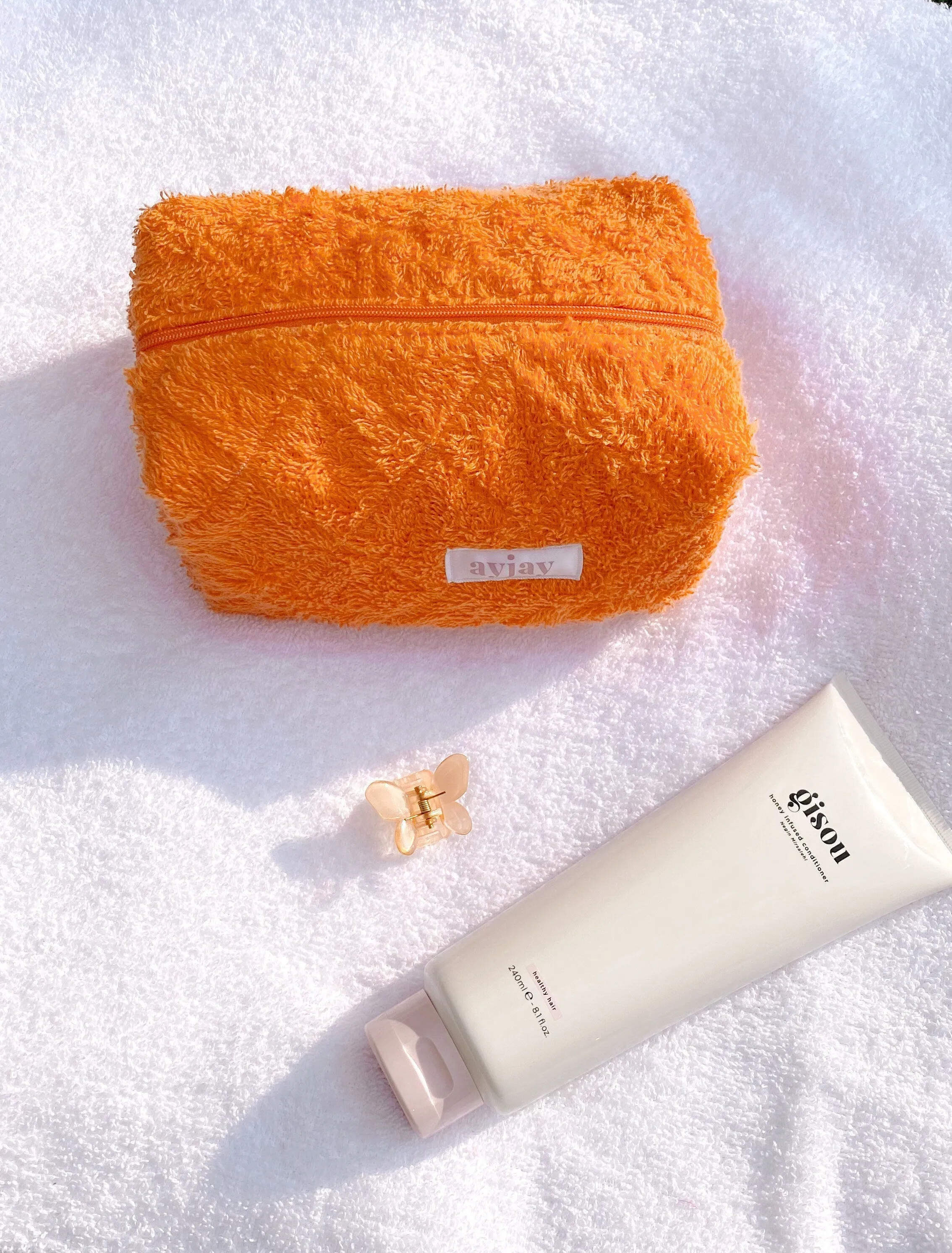 ORANGE TEDDY MAKE-UP BAG