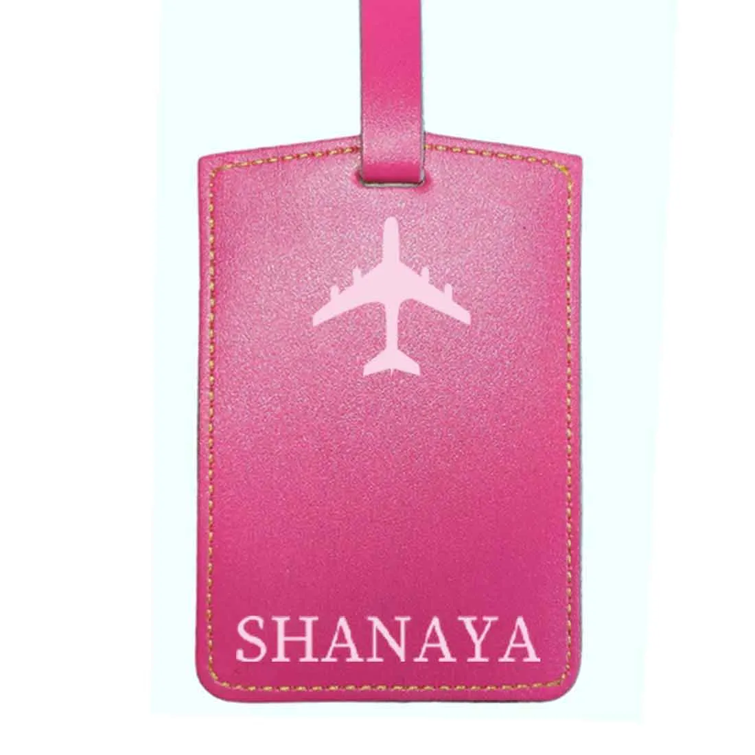 Personalized Travel Luggage Tags with Name PU Leather Suitcase Tags - ADD NAME