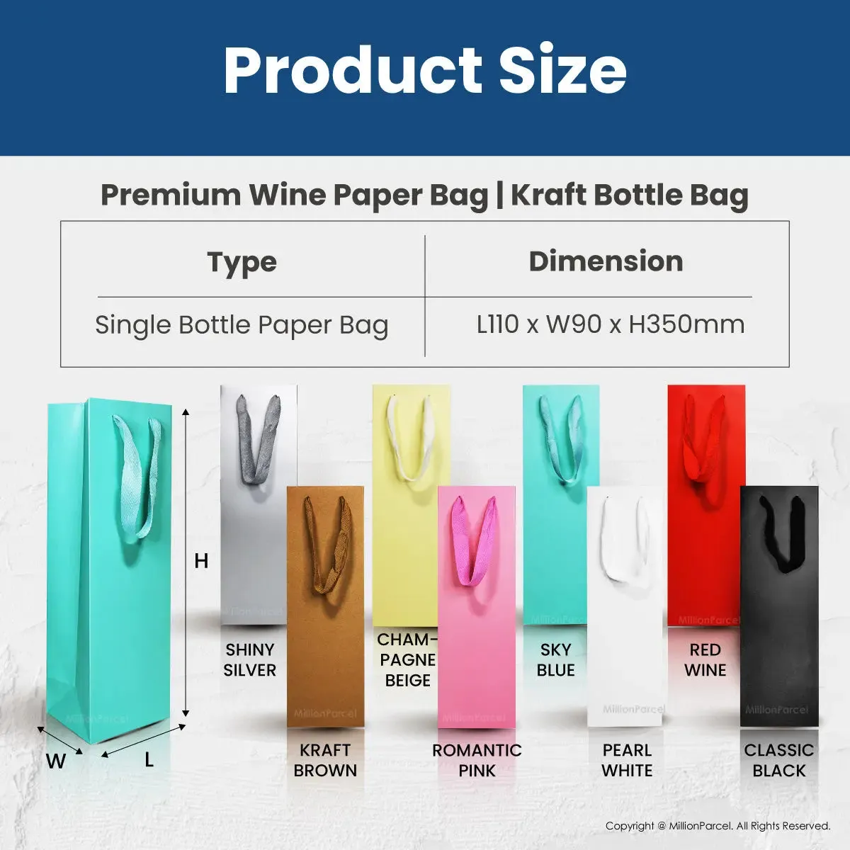 Premium Wine Paper Bag | Wine Gift Bag