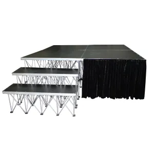 ProX XSF-Skirt32 StageX™ 32 Inch Black Portable Stage Stage Skirt