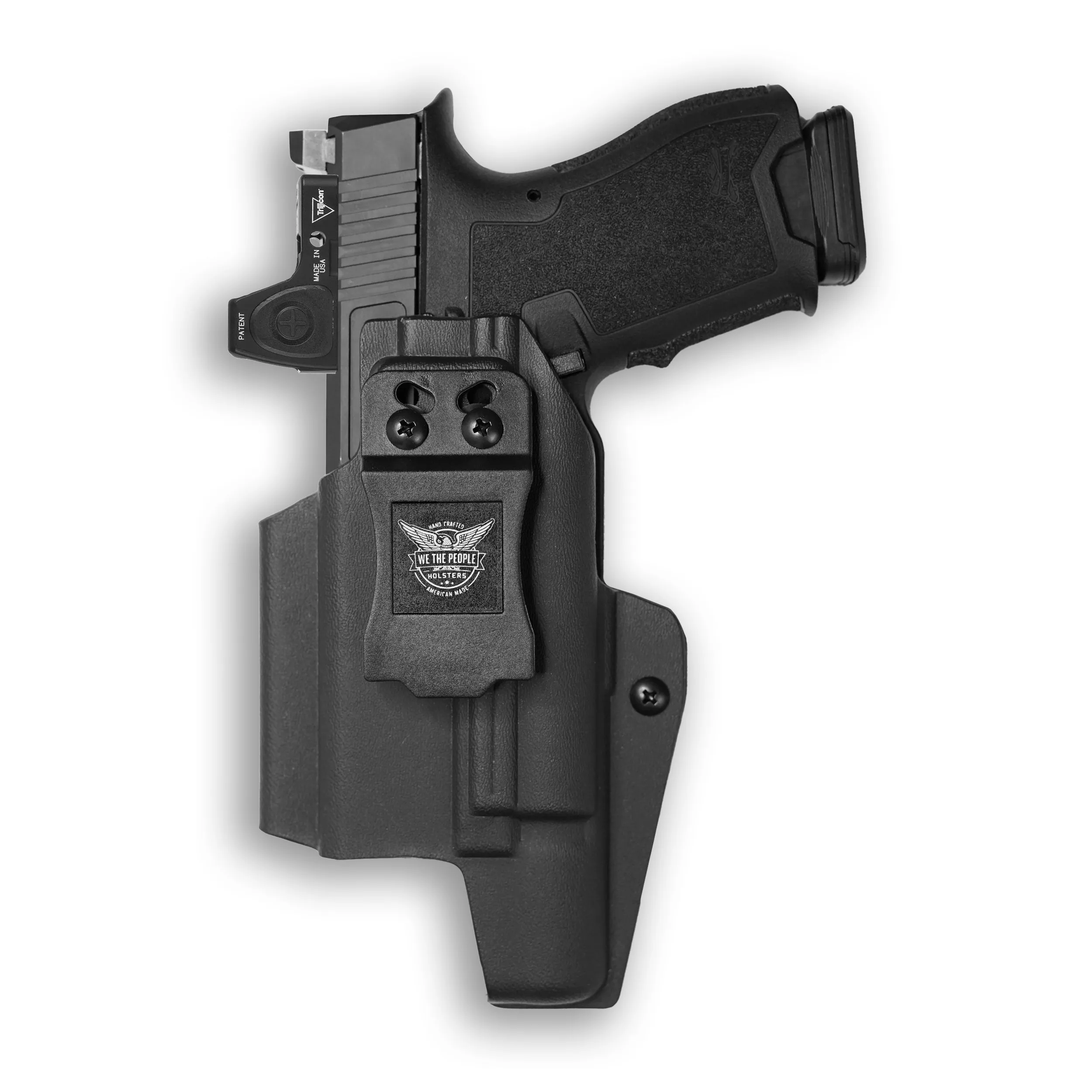 PSA Dagger Compact with Surefire X300U-A Light Red Dot Optic Cut IWB Holster