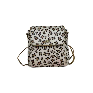 Quaint Leopard Print Leather & Hairon Bag