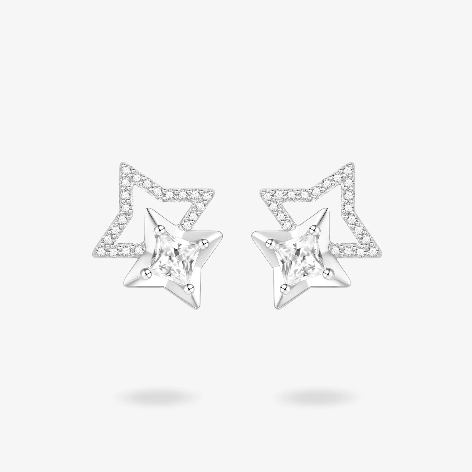 "Starlit Melody" Sterling Silver Echo Post Earrings