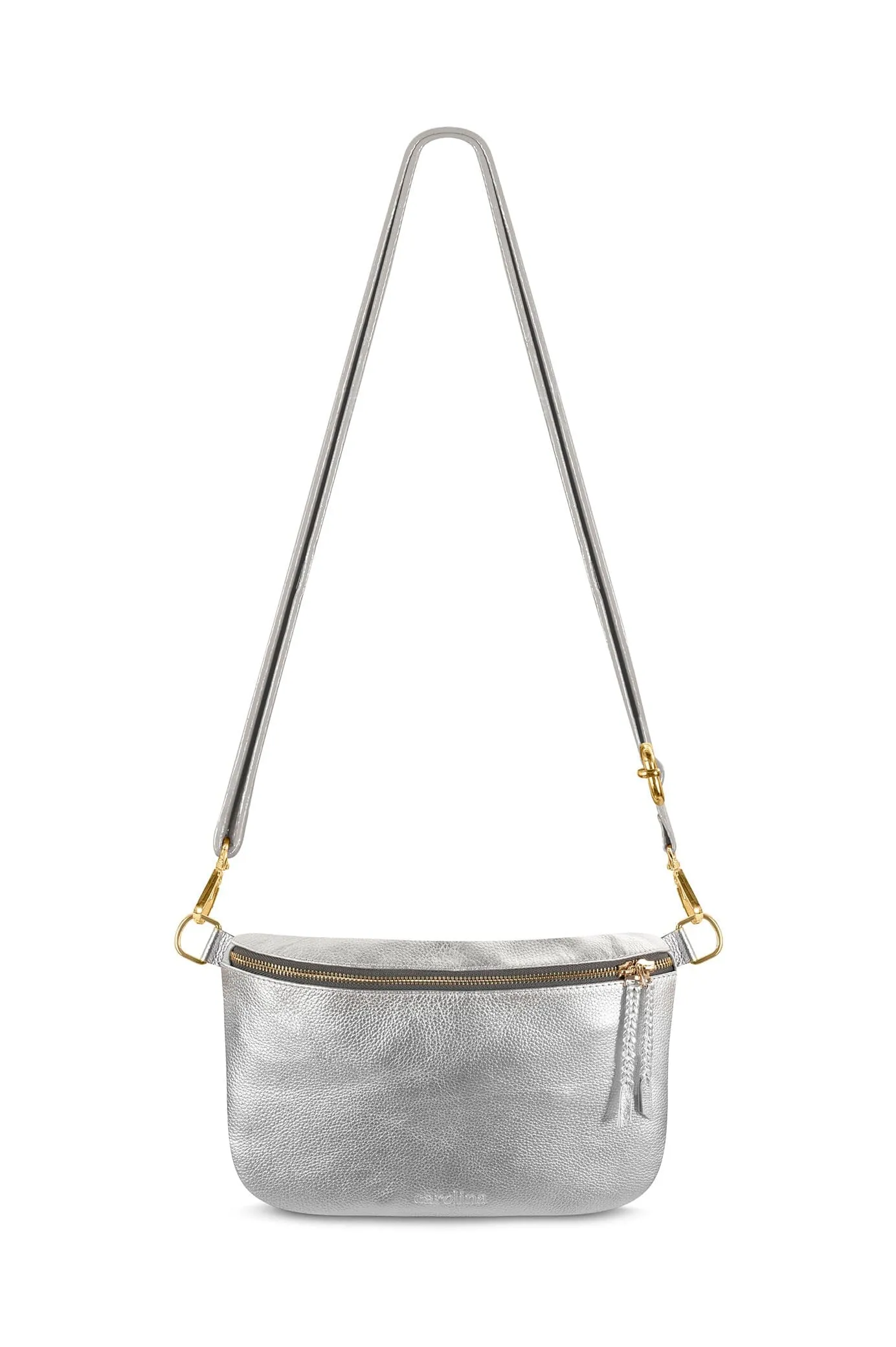 Ramona Leather Handbag Silver