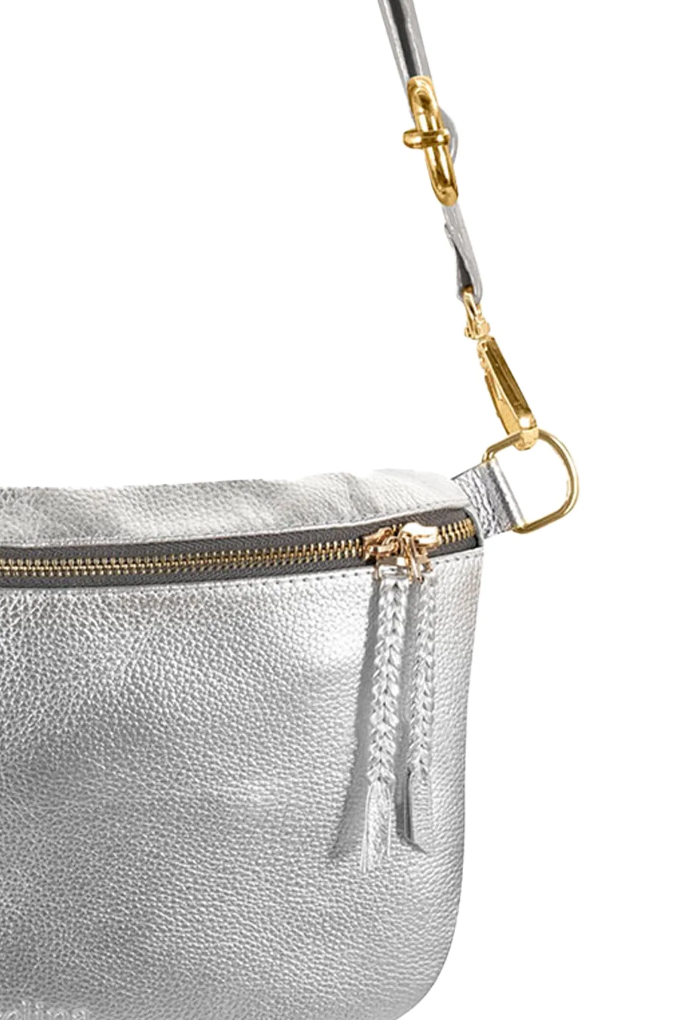 Ramona Leather Handbag Silver