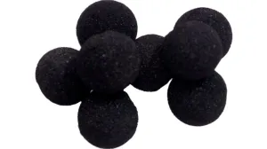 Reg Mini Sponge Balls (bag of 8) (Black)