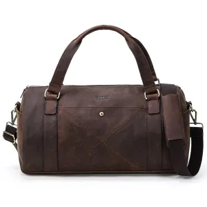 Retro Genuine Leather travel duffle bag