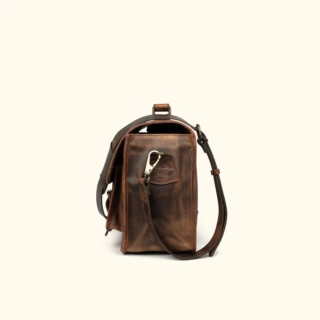 Roosevelt Buffalo Leather Camera Bag | Dark Oak