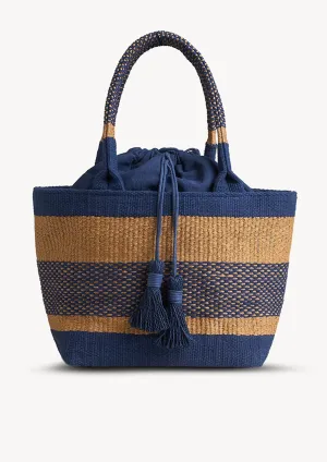 San Remo   Mini Tote Navy Blue