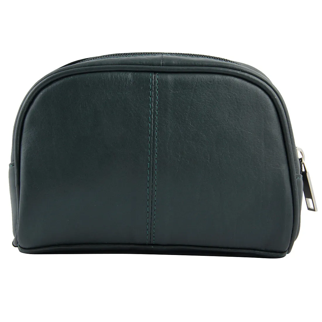 Sasha Black Leather Wash Bag for Women