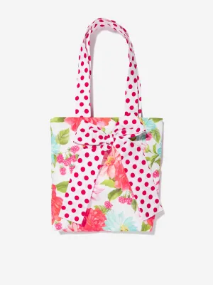 Selini Action Girls Floral Bag in White