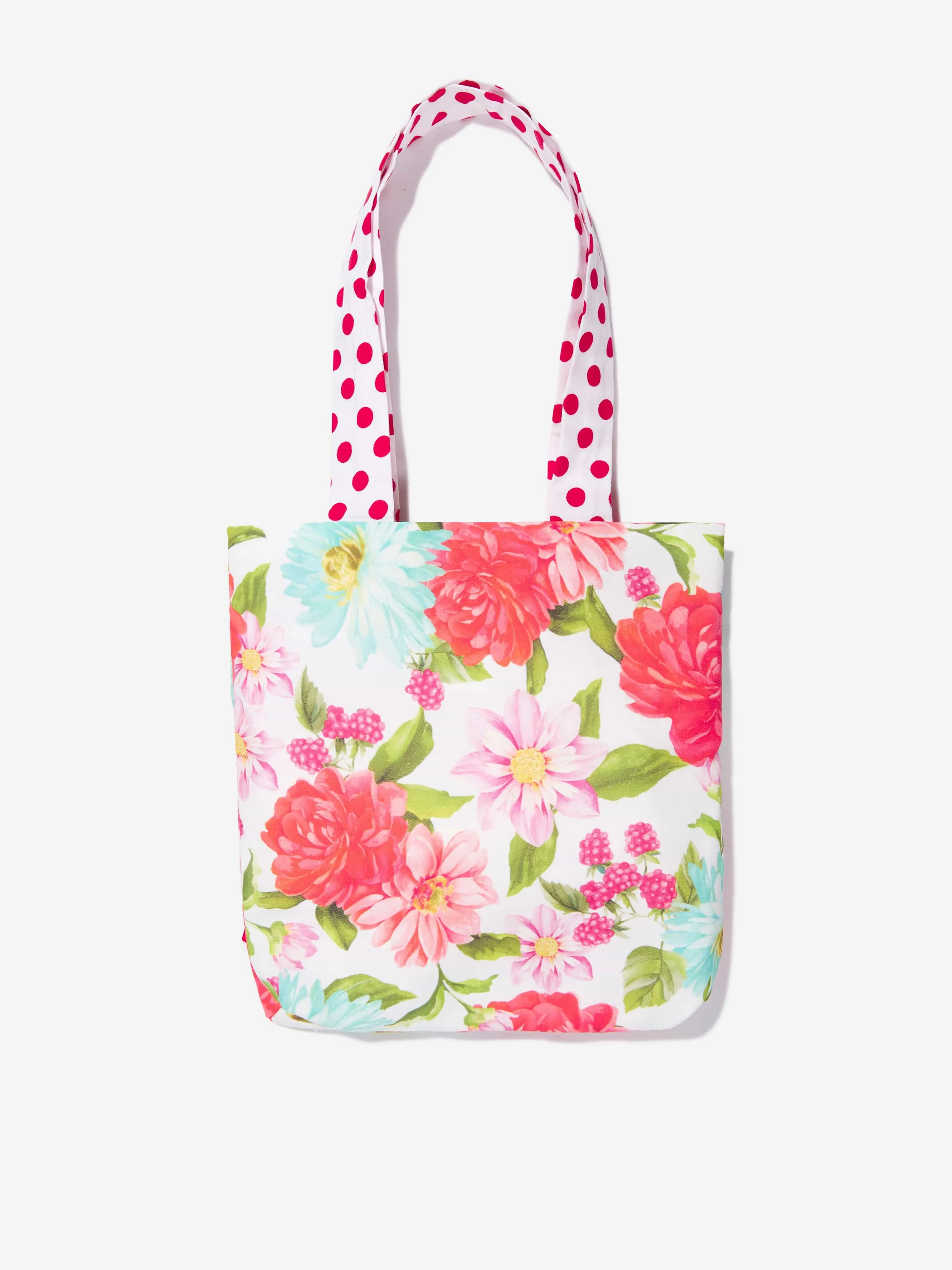 Selini Action Girls Floral Bag in White