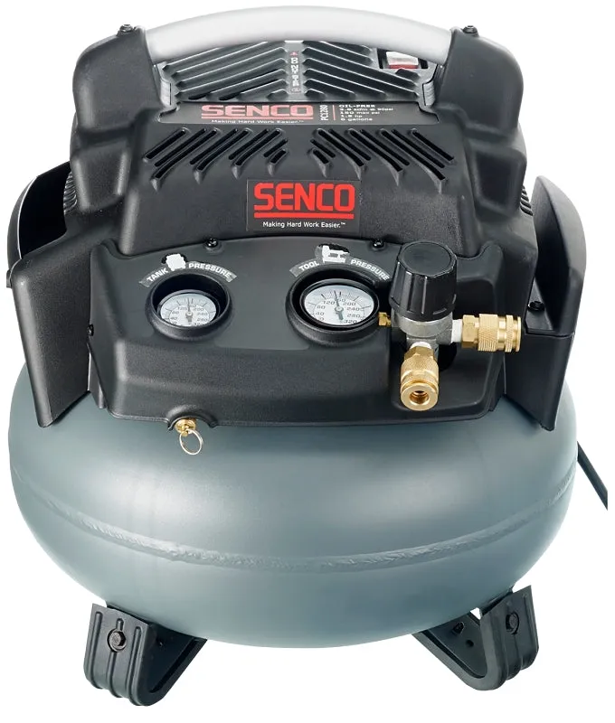 Senco PC1280 Air Compressor, Tool Only, 6 gal Tank, 1.5 hp, 115 V, 150 psi Pressure, 2.8 scfm Air :EA: QUANTITY: 1