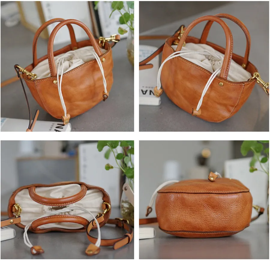 Small Womens Leather Shoulder Bag Genuine Leather Crossbody Bags For Women