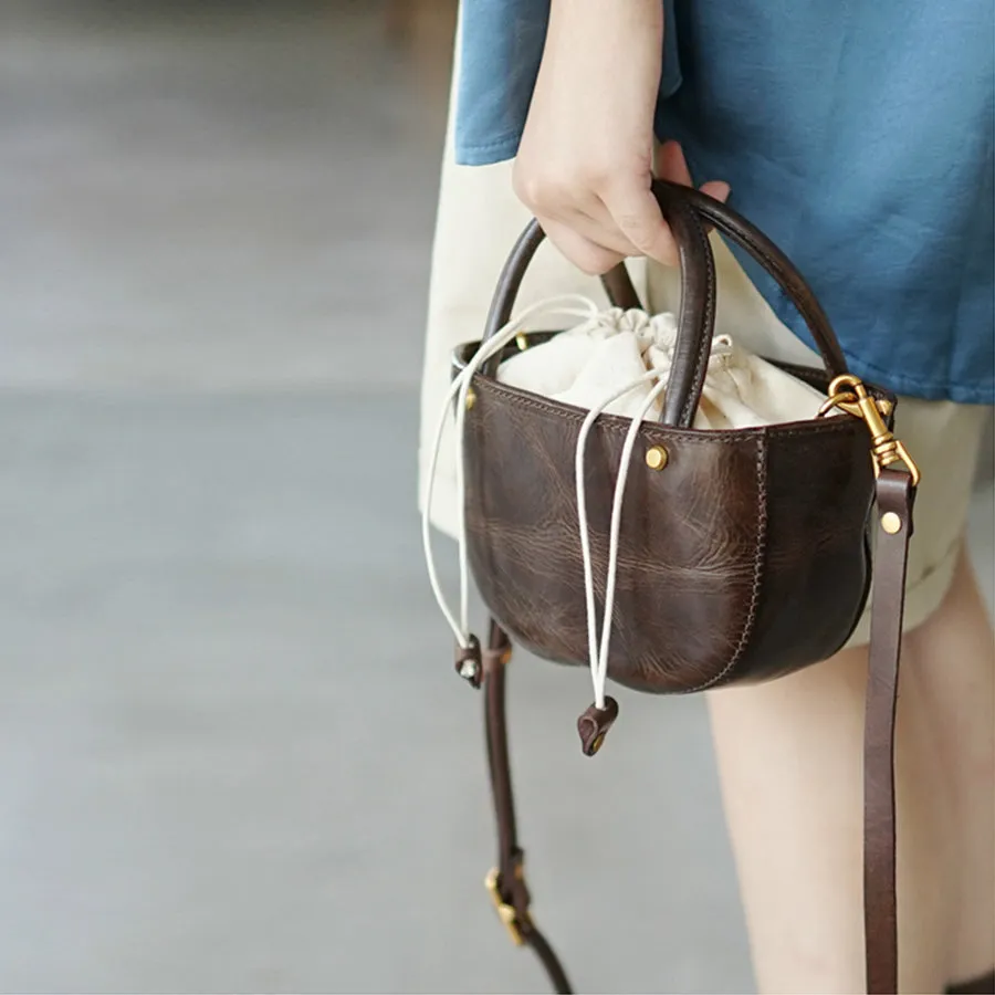 Small Womens Leather Shoulder Bag Genuine Leather Crossbody Bags For Women