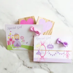 Special Girl Gift Card and Mini Hair Bow