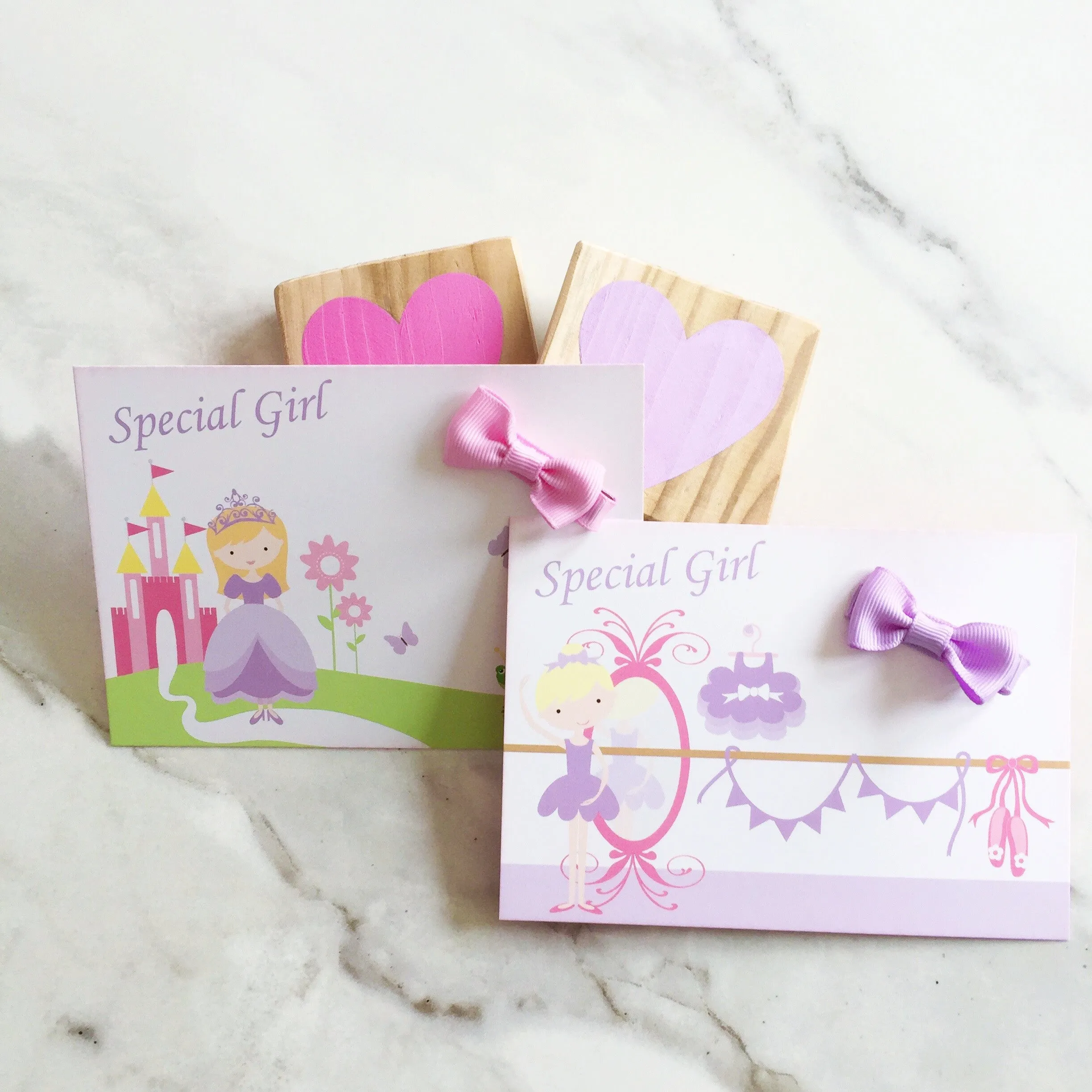 Special Girl Gift Card and Mini Hair Bow