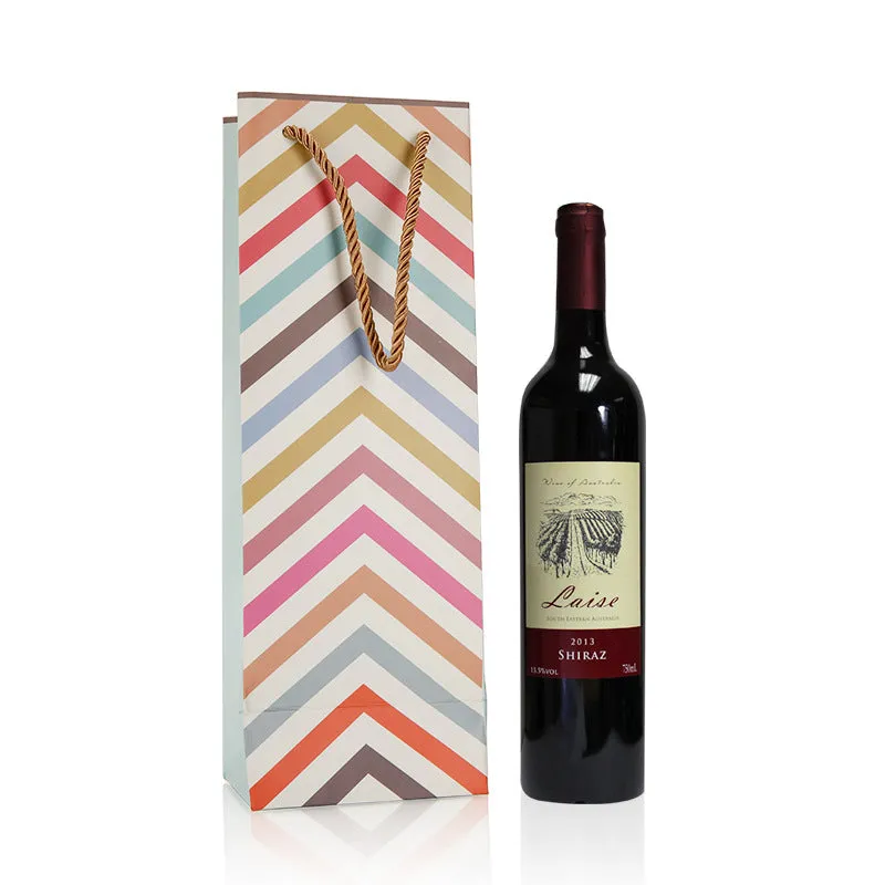 Spot red wine gift bag custom