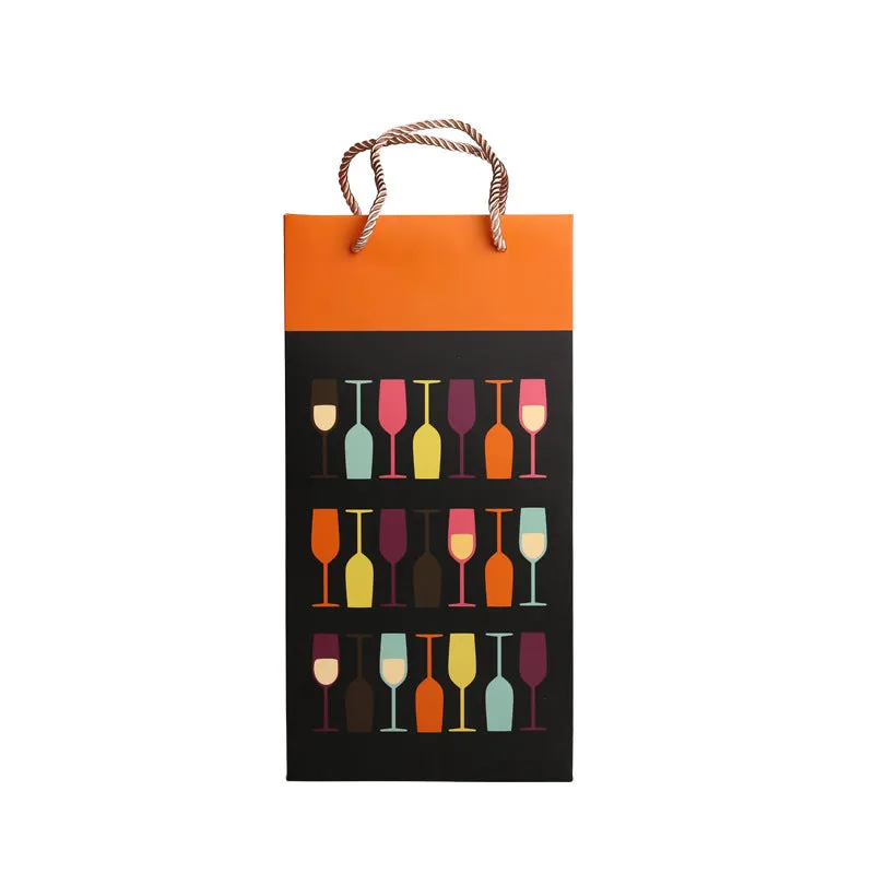 Spot red wine gift bag custom