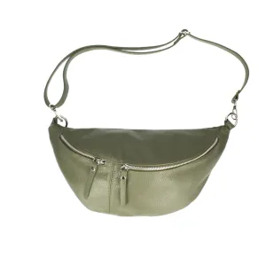 The Large Leather BumBag / Sling Bag (Exposed Zips)