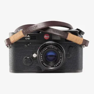 Tokyo #105 - Brown & tanned leather camera strap