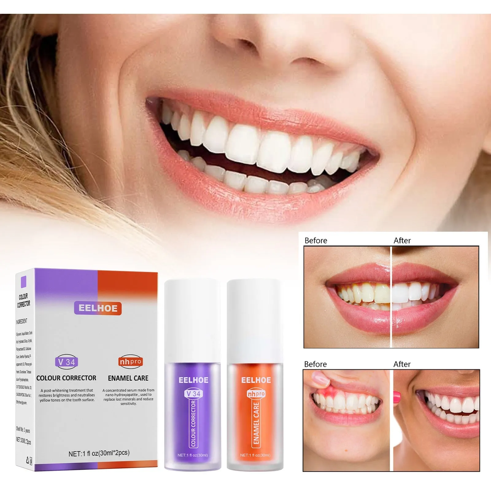 Toothpaste Repair Teeth Repair Oral Cleaning Dazzling White Remove Tooth Stains