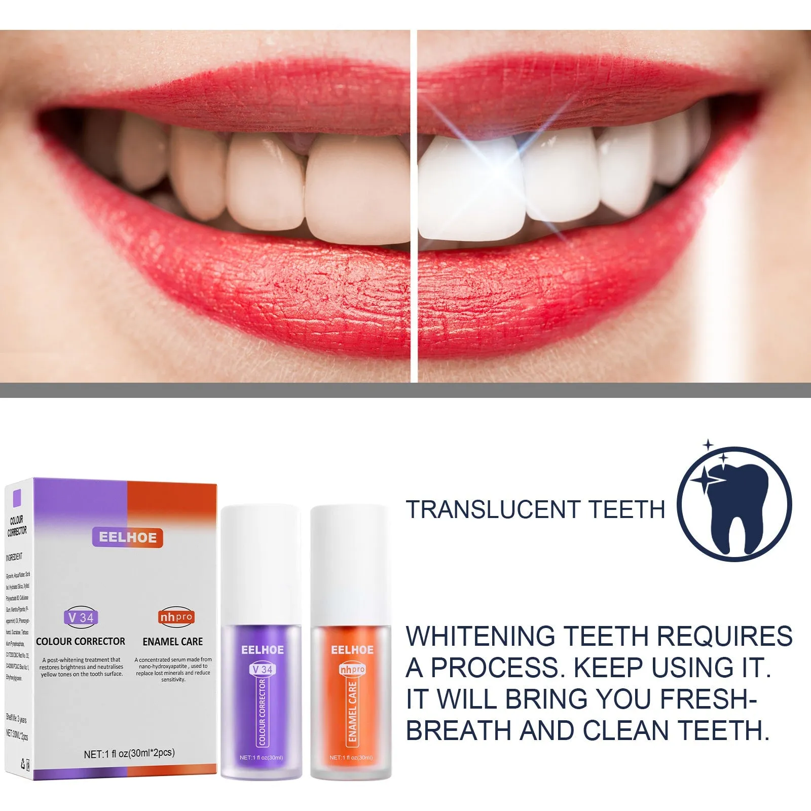 Toothpaste Repair Teeth Repair Oral Cleaning Dazzling White Remove Tooth Stains