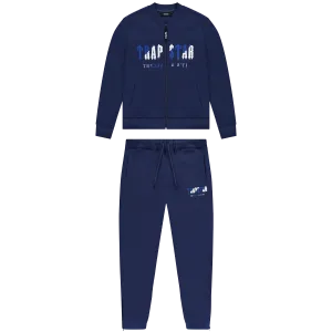 Trapstar Chenille Decoded Zip Tracksuit-Navy/Dazzling Blue/Black