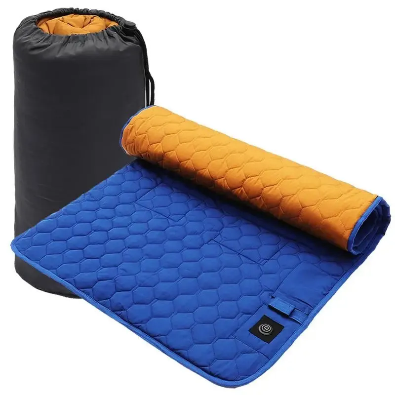 USB Heated Sleeping Bag Pad with 7 Heating Zones for Camping & Outdoor Use