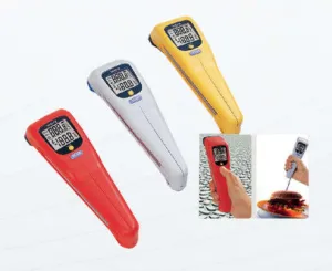 VA6512, Infra Red Thermometer /Probe Range -30 ~ 0 Deg C / 0 Deg C ~270 Reading Deg C . Resolution 0.1 Deg C D:S Ratio 6:1. Up to 1m Distance. OL or -OL Overrange. Fixed Emissivity 0.95, 8-14um Spectral Response. 1mW laser, Laser   Probe