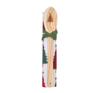 Whimsical Christmas Tree Kitchen Towel & Spoon, Set of 2