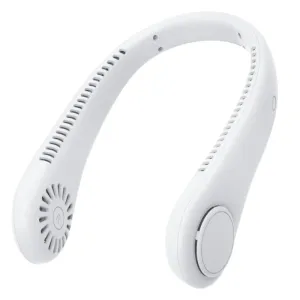 White Portable Neck Fan